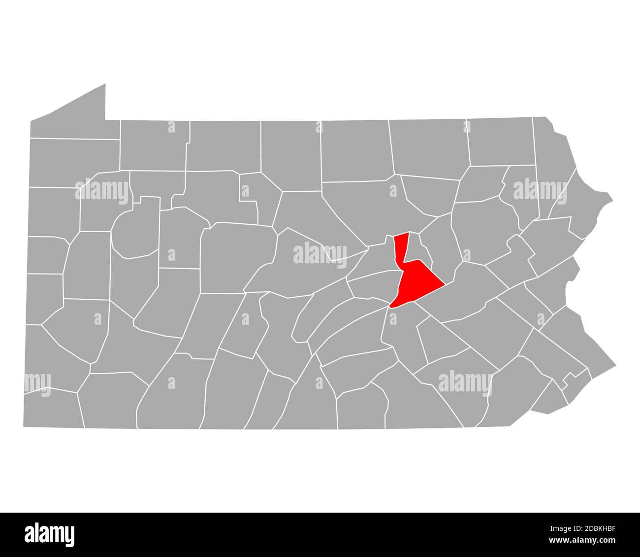 Map of Northumberland in Pennsylvania Stock Photo Alamy