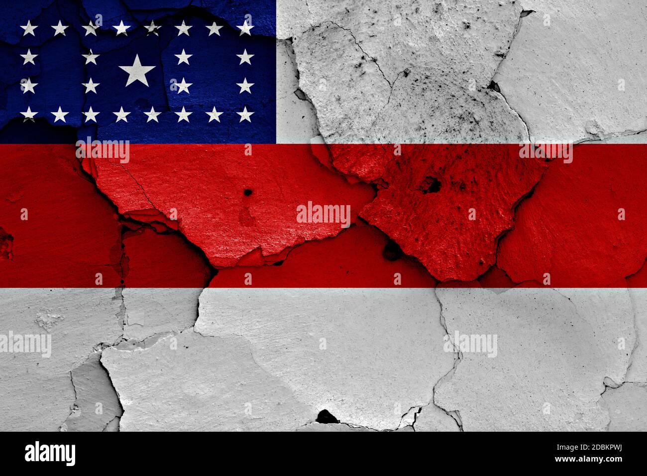 flag of Amazonas painted on cracked wall Stock Photo - Alamy