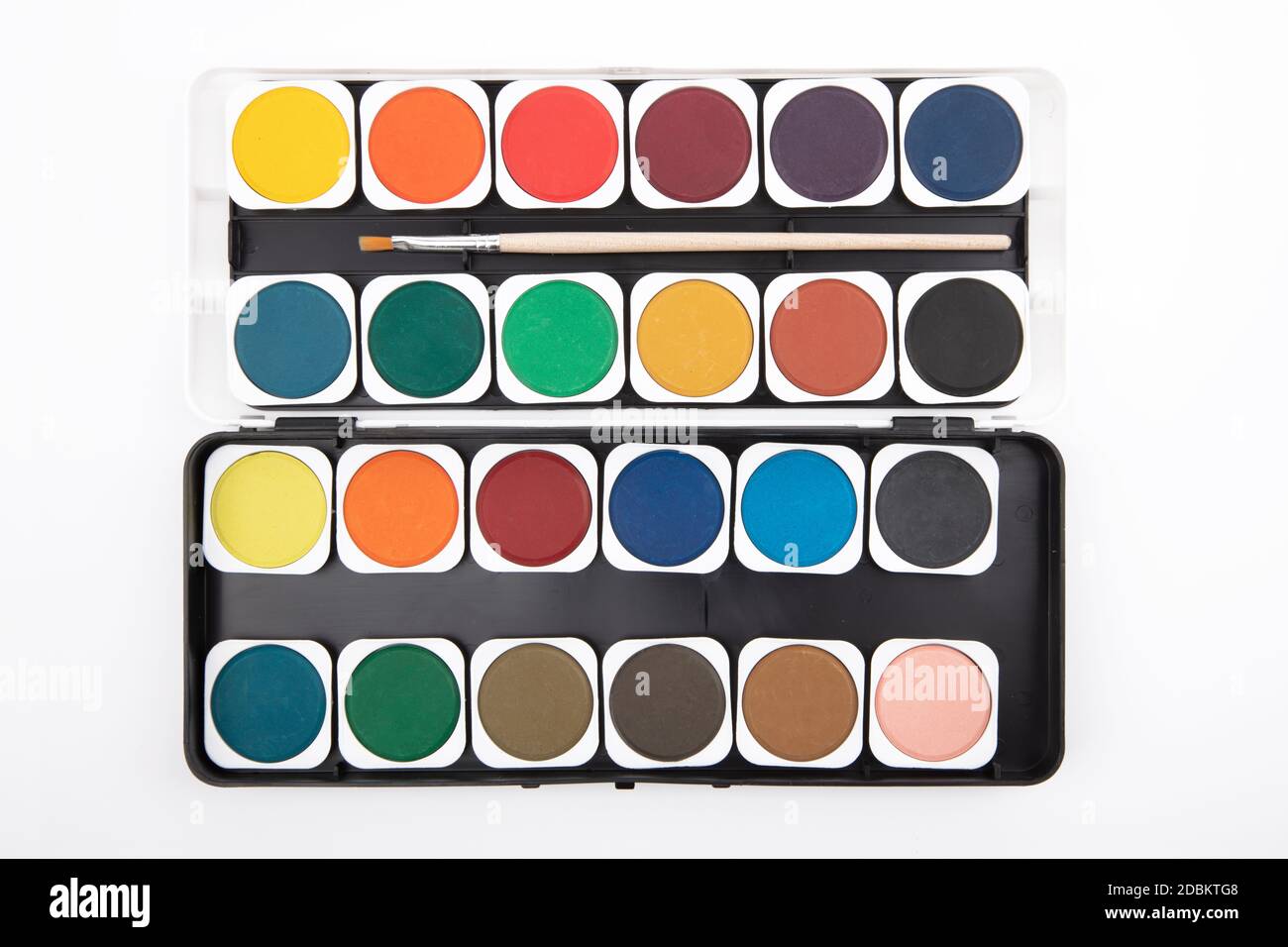 Paint Box isolated on white background Stock Photo - Alamy