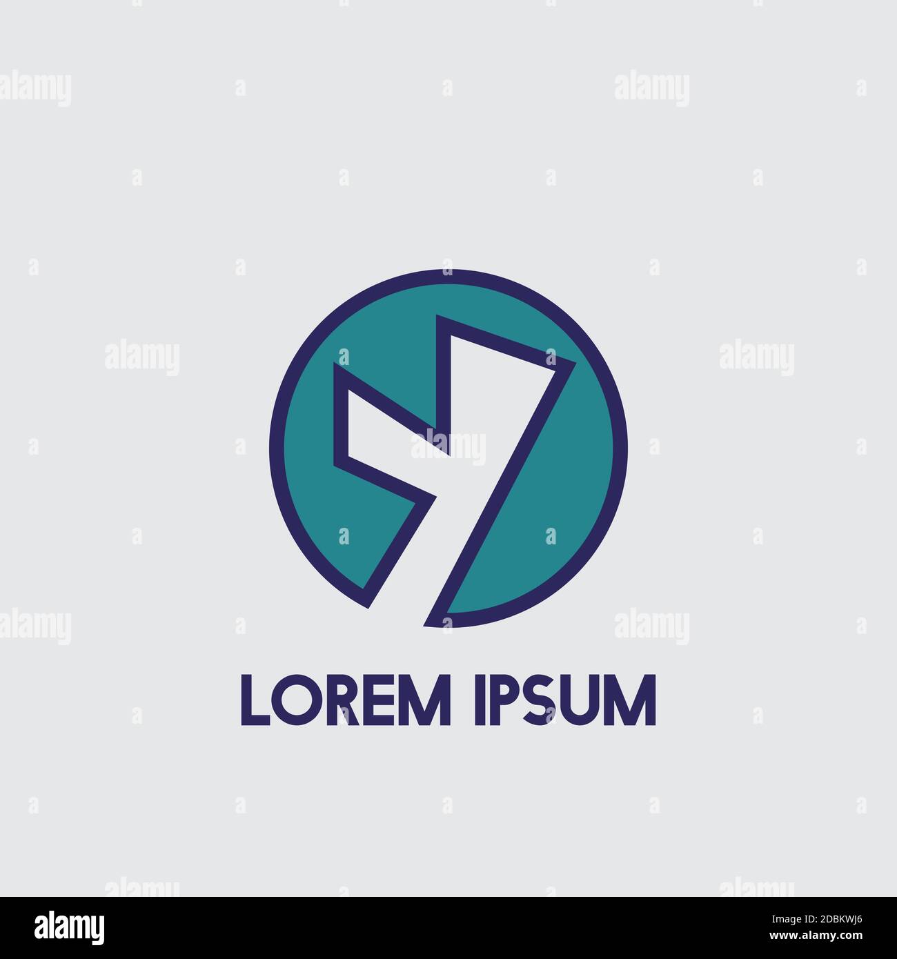 Y Negative Space Initial Logo Concept Circle Icon Vector Template Stock ...