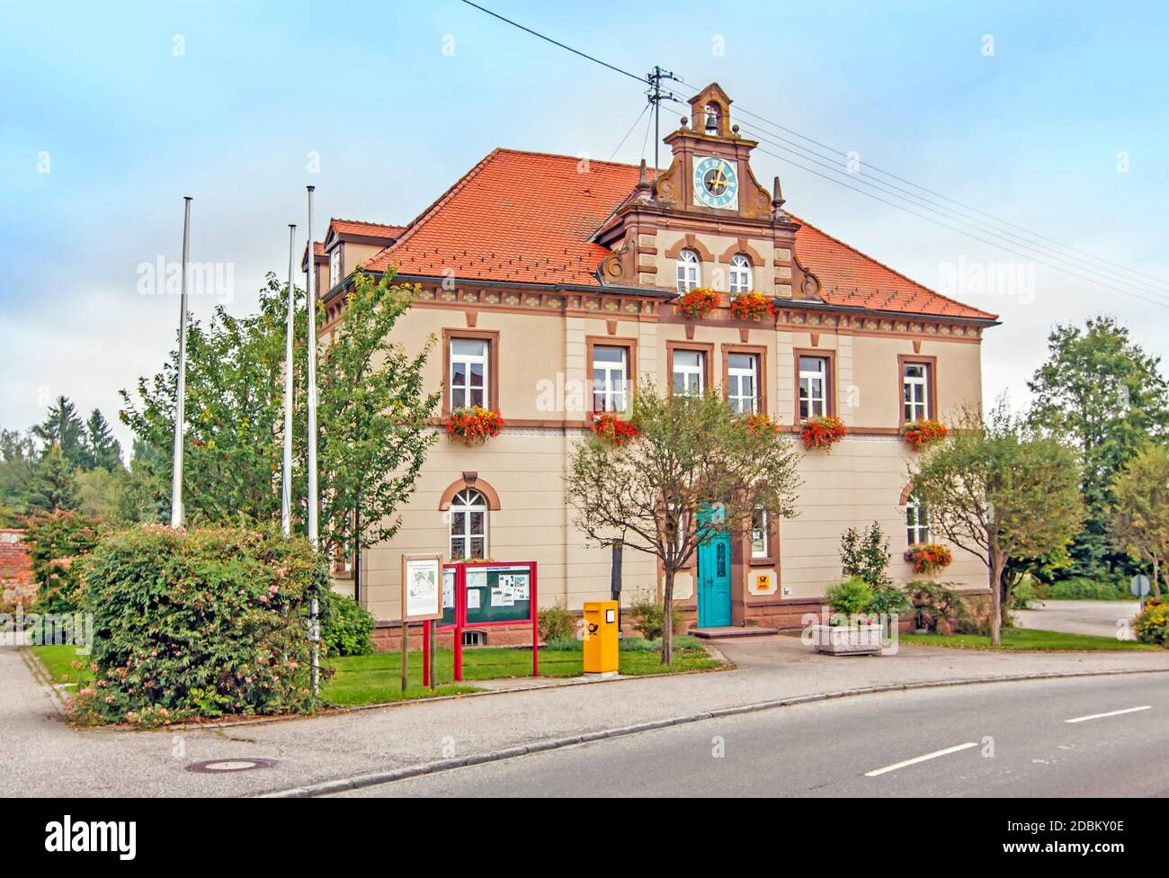 Rathaus Gemeinde Wald, Landkreis Sigmaringen Stock Photo