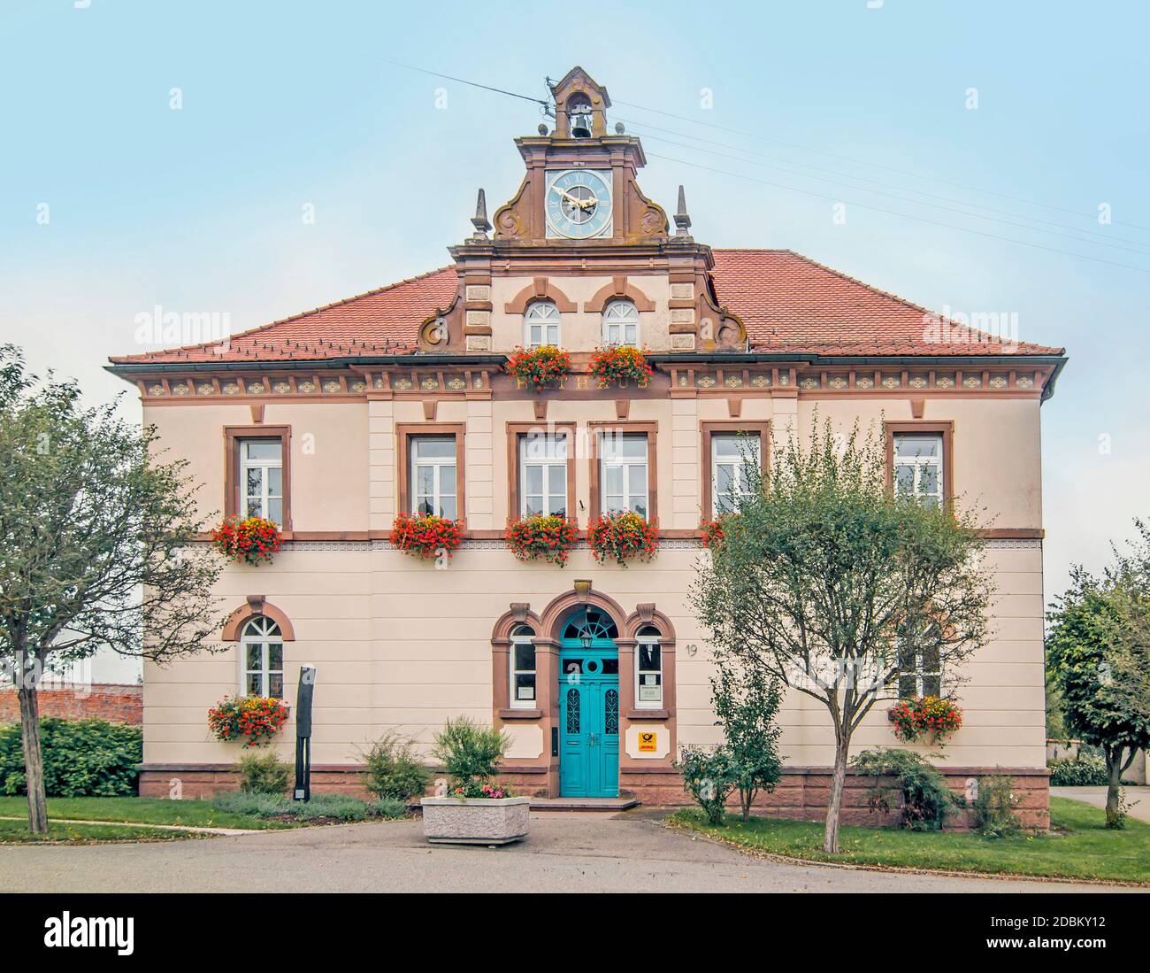 Rathaus Gemeinde Wald, Landkreis Sigmaringen Stock Photo