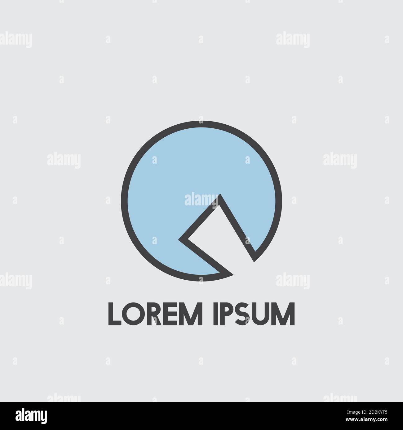 Q Negative Space Initial Logo Concept Circle Icon Vector Template Stock ...