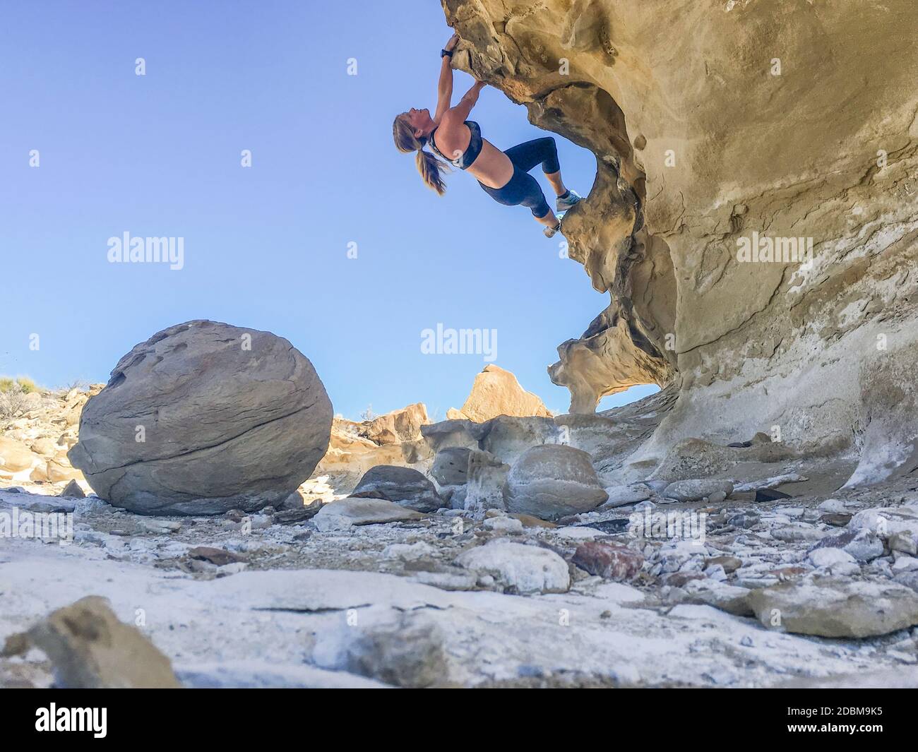 Bouldering in Texas Stock Photo Alamy