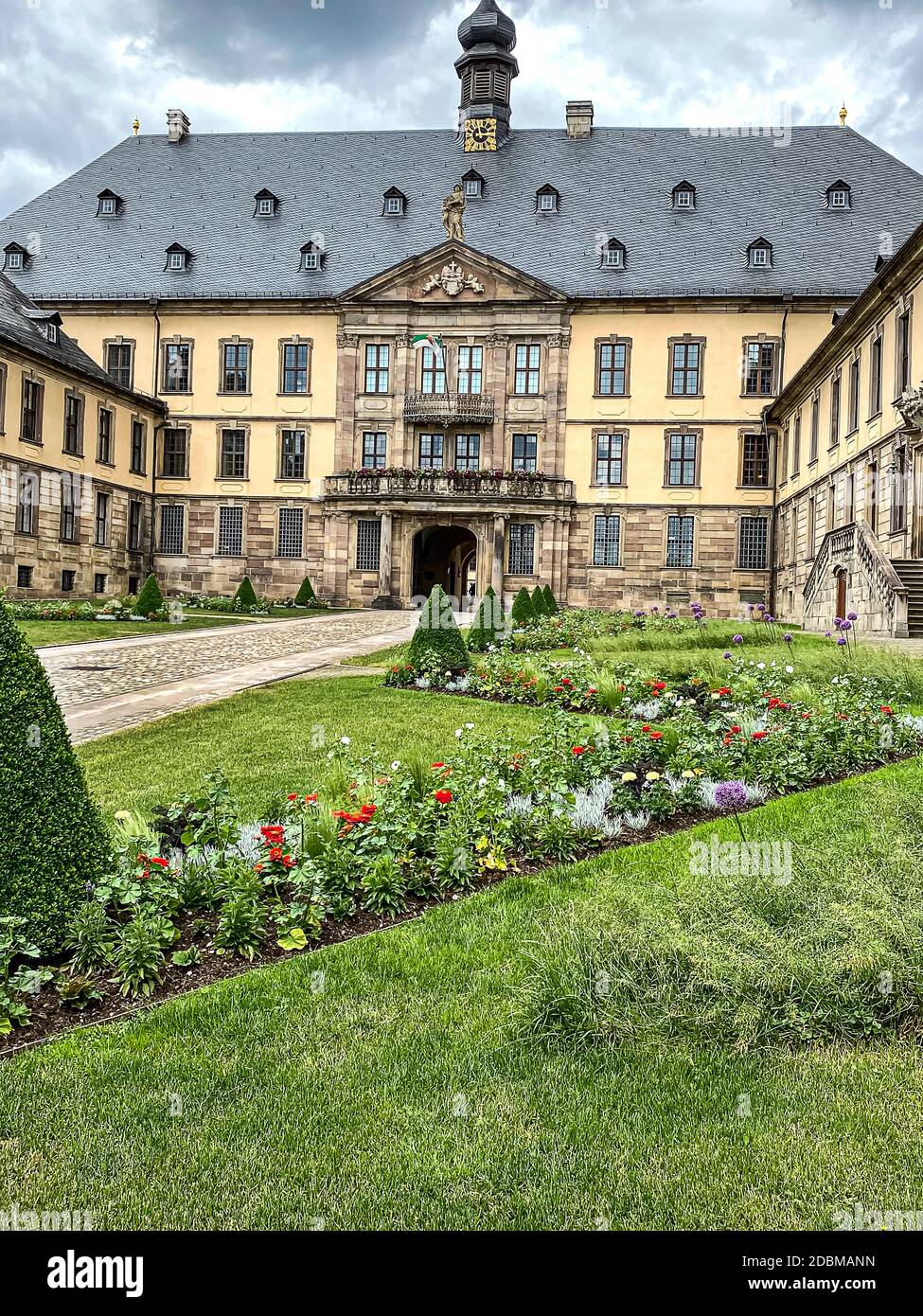 The baroque Fulda town castle was built between 1706 and 1714 as the residence of the Fulda princely bishops, Hesse, Germany Stock Photo