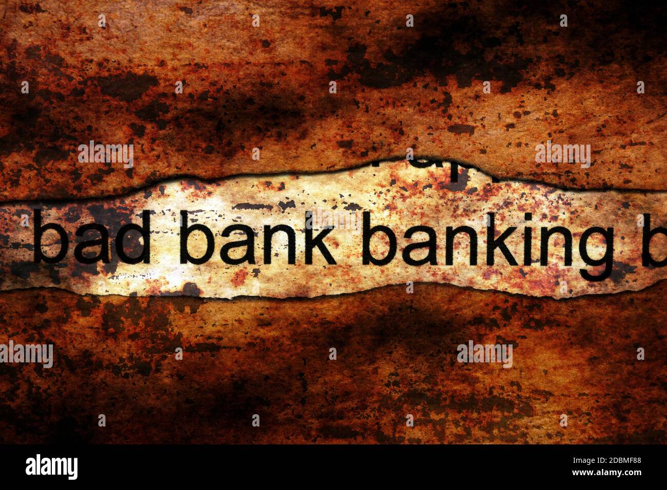 Bad banking grunge concept Stock Photo Alamy
