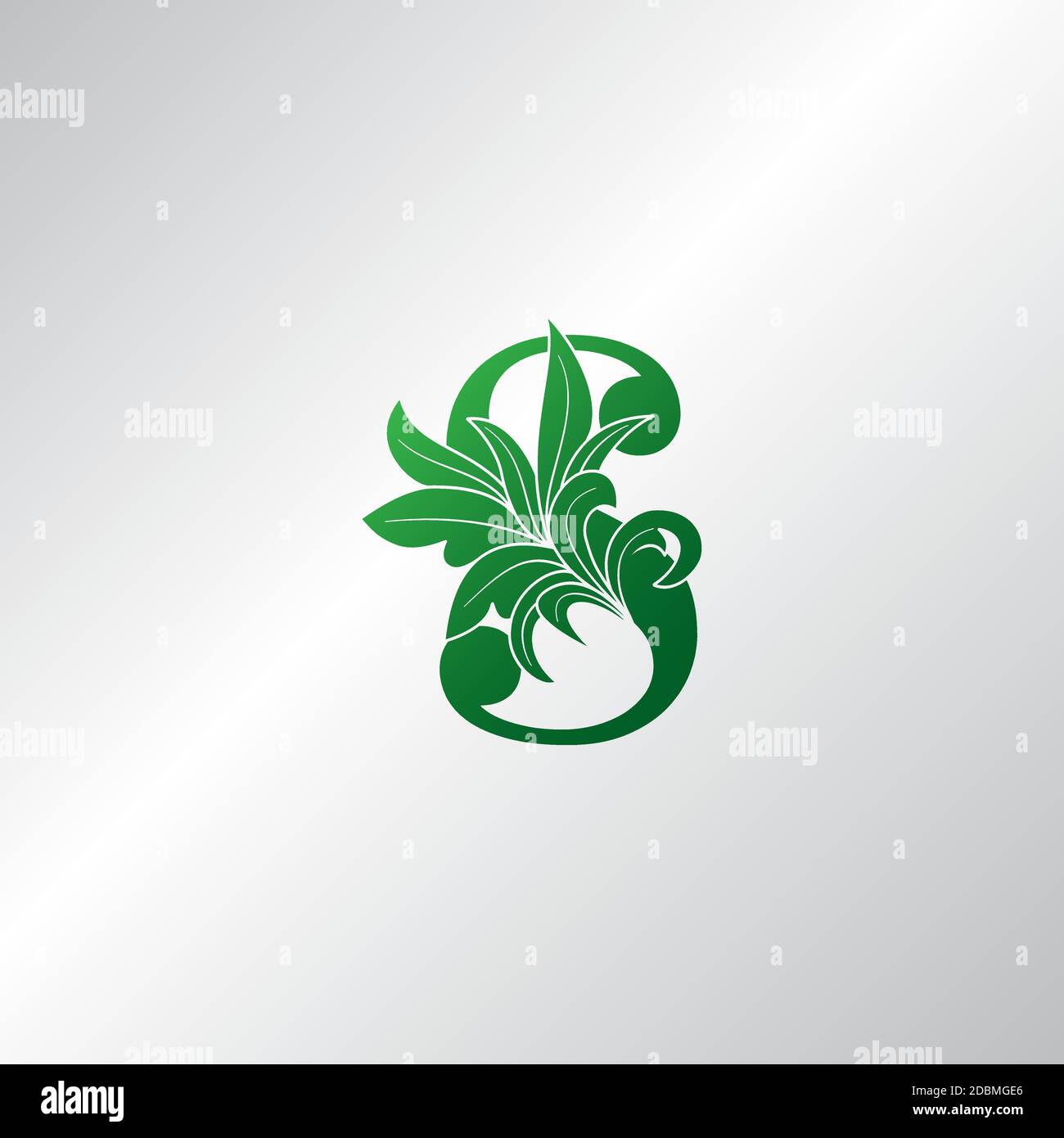 Letter S Monogram Nature Green Leaves Logo Icon Vector Design Concept ...