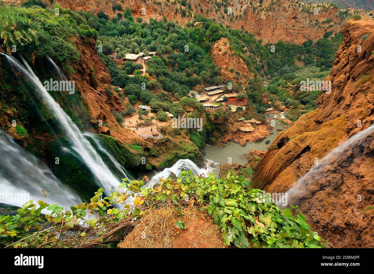 Ouzoud Waterfalls Located In The Grand Atlas Village Of Tanaghmeilt, In ...