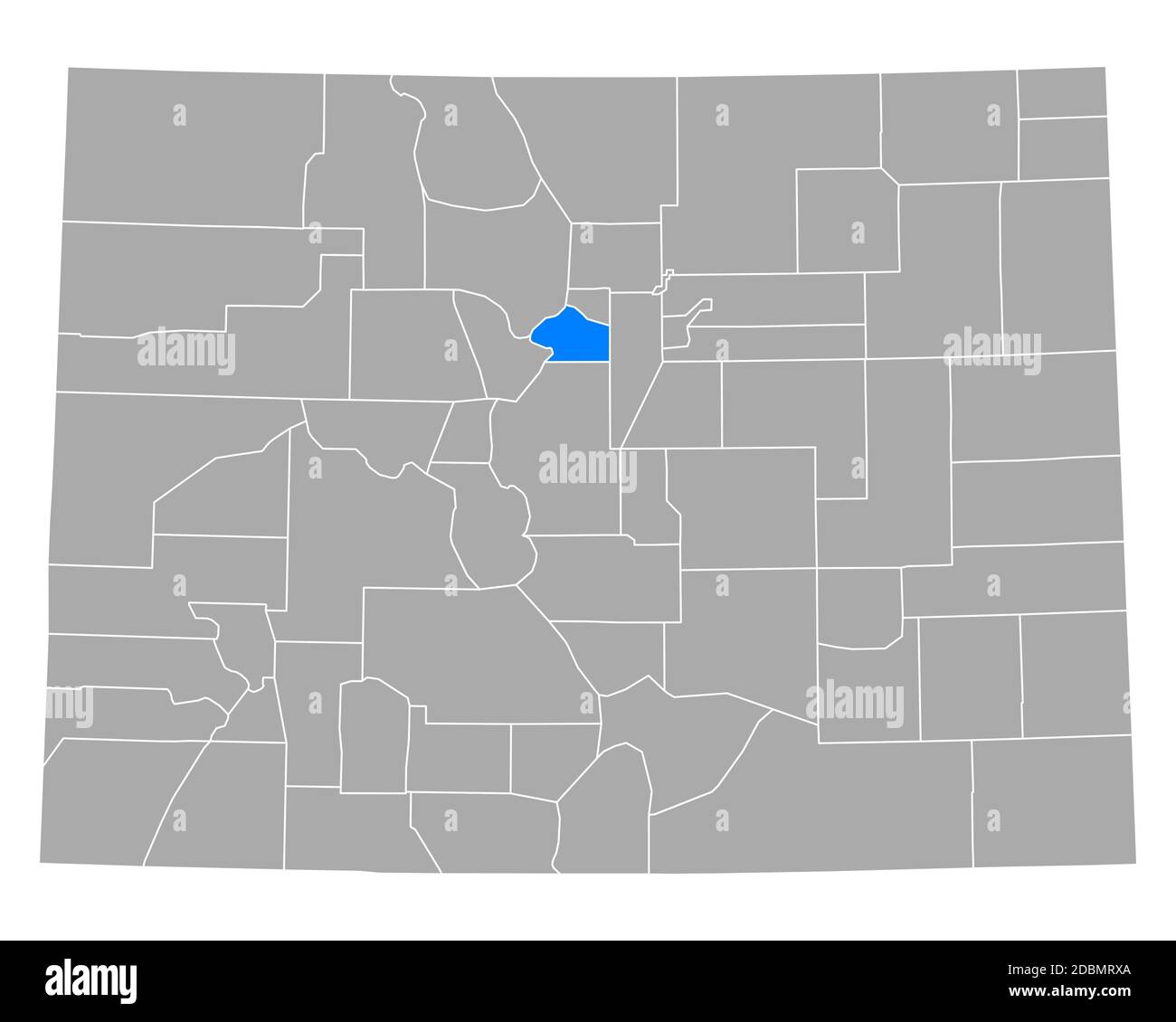 Map of Clear Creek in Colorado Stock Photo Alamy