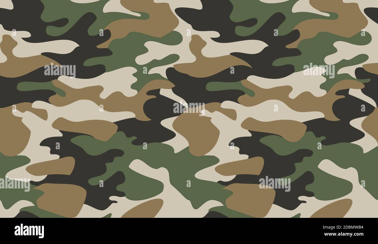 Camouflage pattern background vector. Classic clothing style masking ...