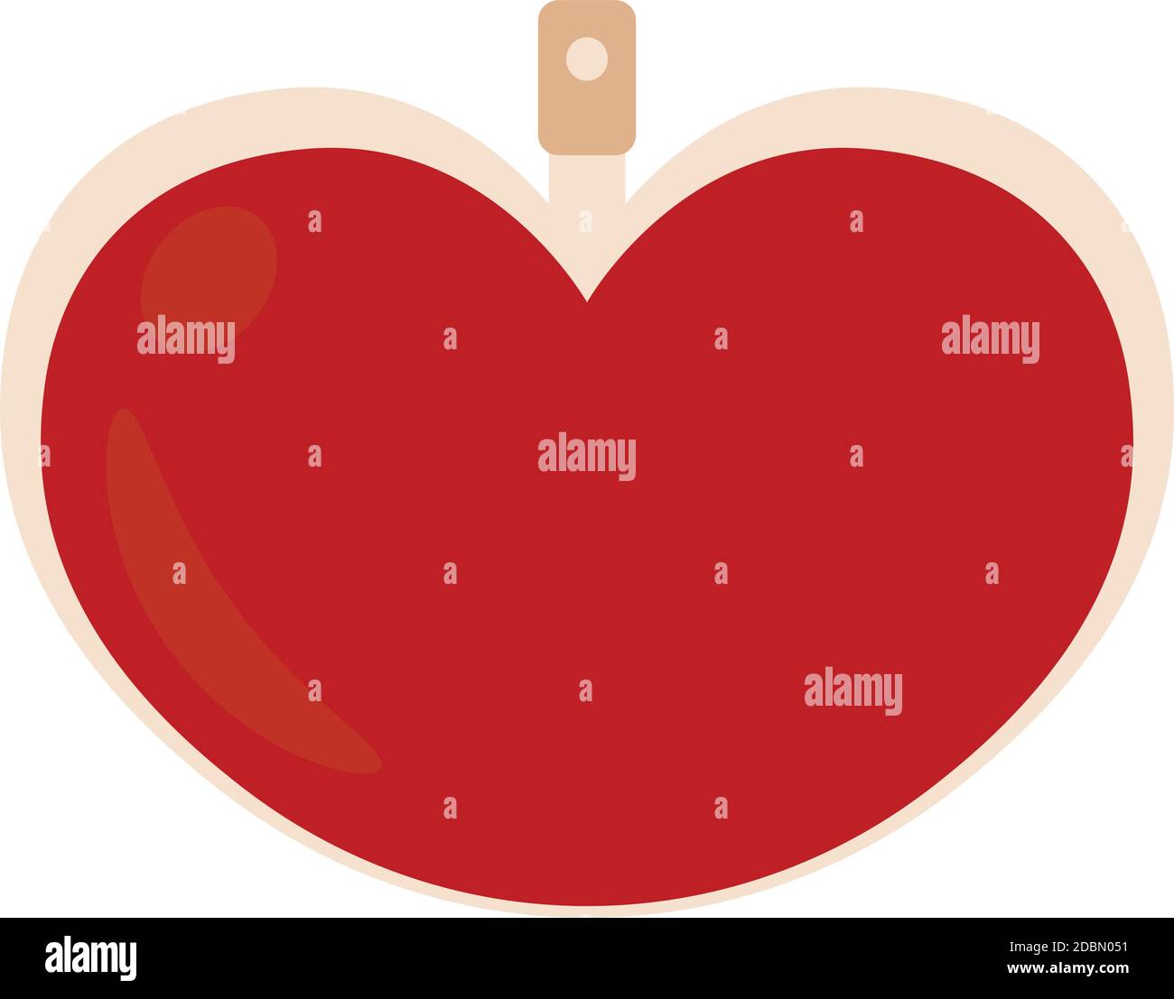 Isolated romantic hearth red love icon- Vector Stock Vector Image & Art ...