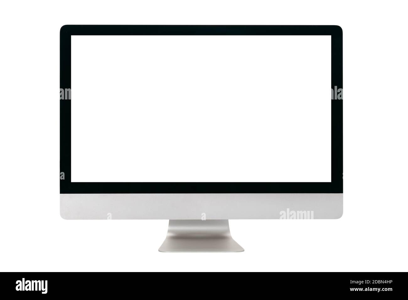 Computer monitor isolated on white background with clipping path Stock Photo