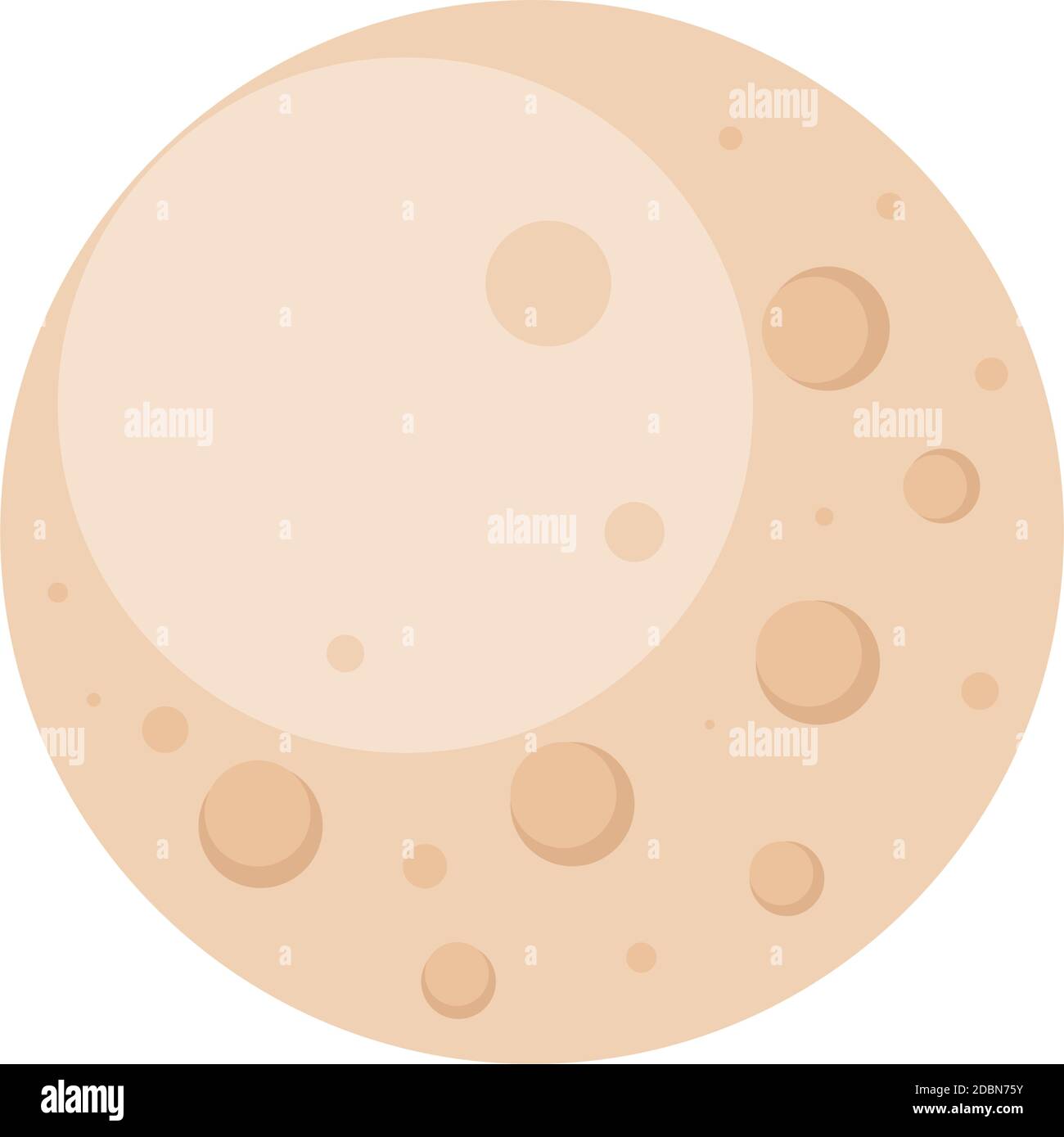 Isolated moon road to sapace icon - Vector Stock Vector