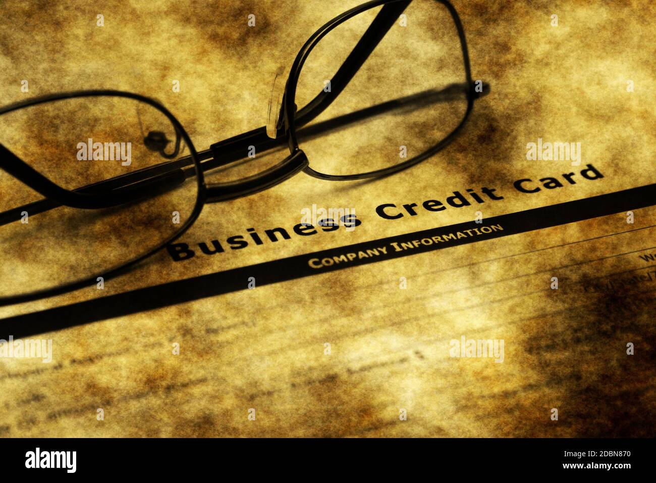 Business credit card application Stock Photo Alamy