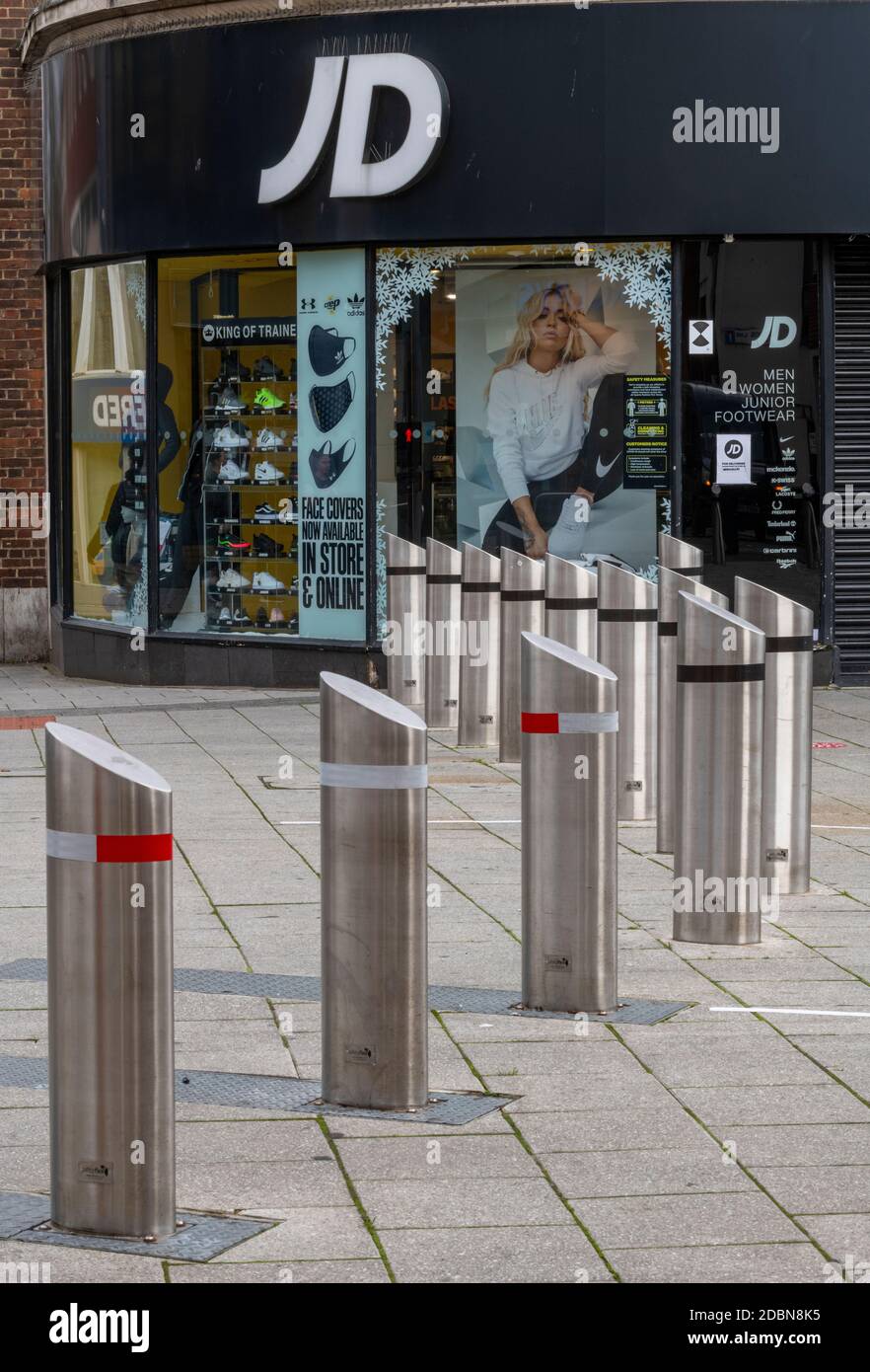 a high street branch of j d sports discount footwear and sports clothing store in southampton city centre Stock Photo