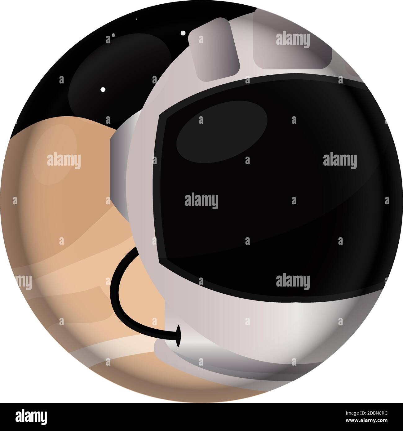Isolated Astronaut helmet space logo icon - Vector Stock Vector