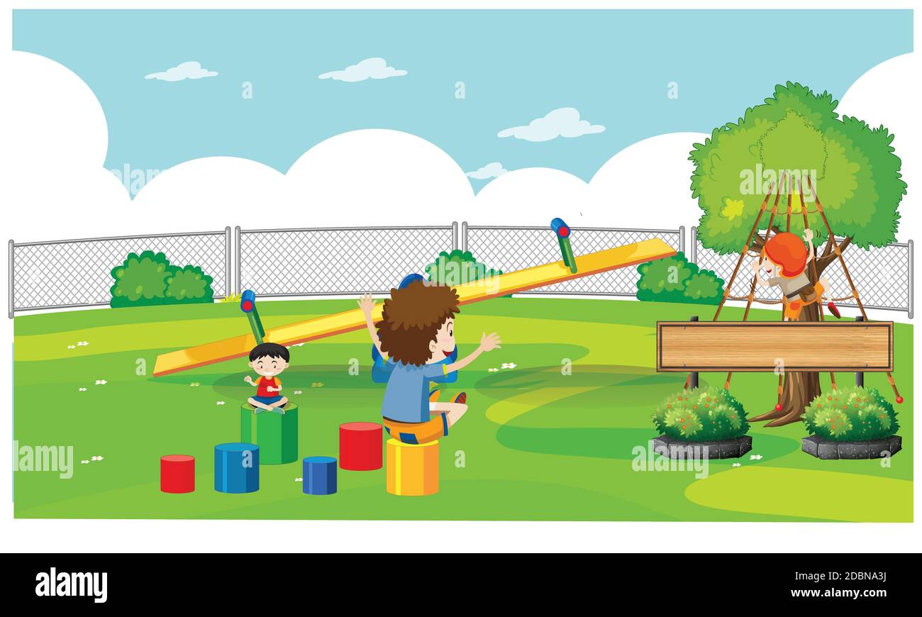 Огород для детей. Children play in the courtyard. The are playing in the garden. Дети в саду. The are playing in the garden.