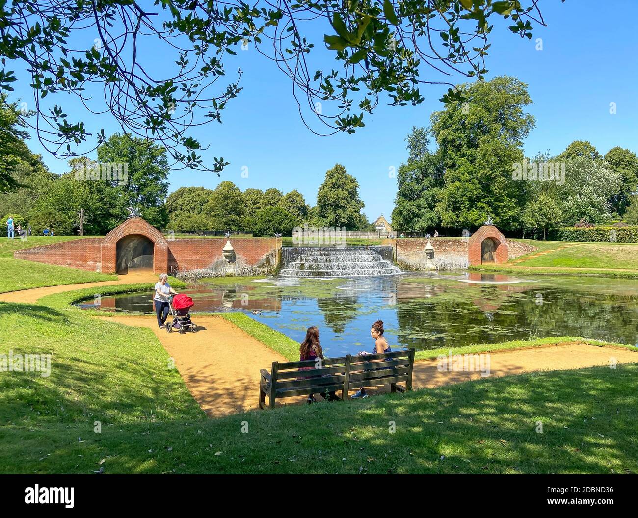 Waterfall family upper lodge the water gardens bushy park parks hires