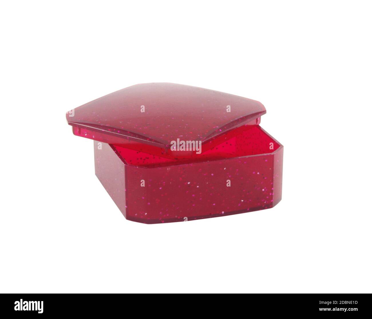 closeup of red ring box over white background Stock Photo - Alamy