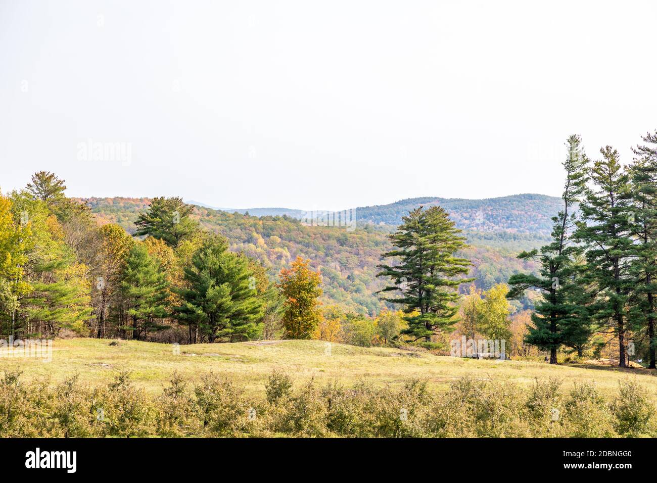 Fall landscape in Rutland, Vermont Stock Photo