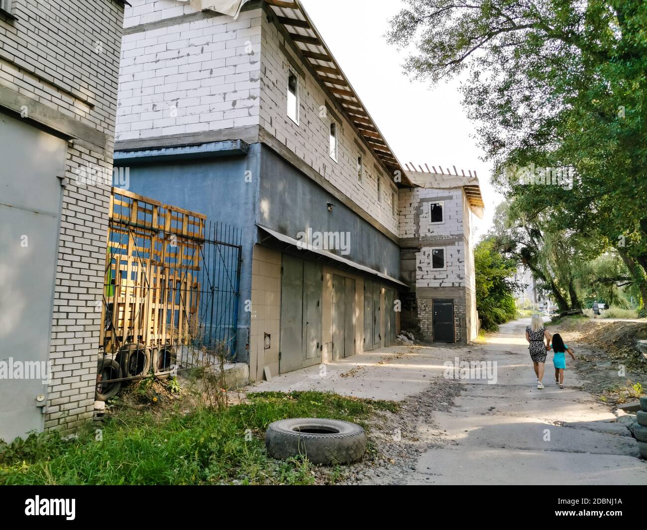Building abuse. Example of illegal Italian construction Stock Photo Alamy