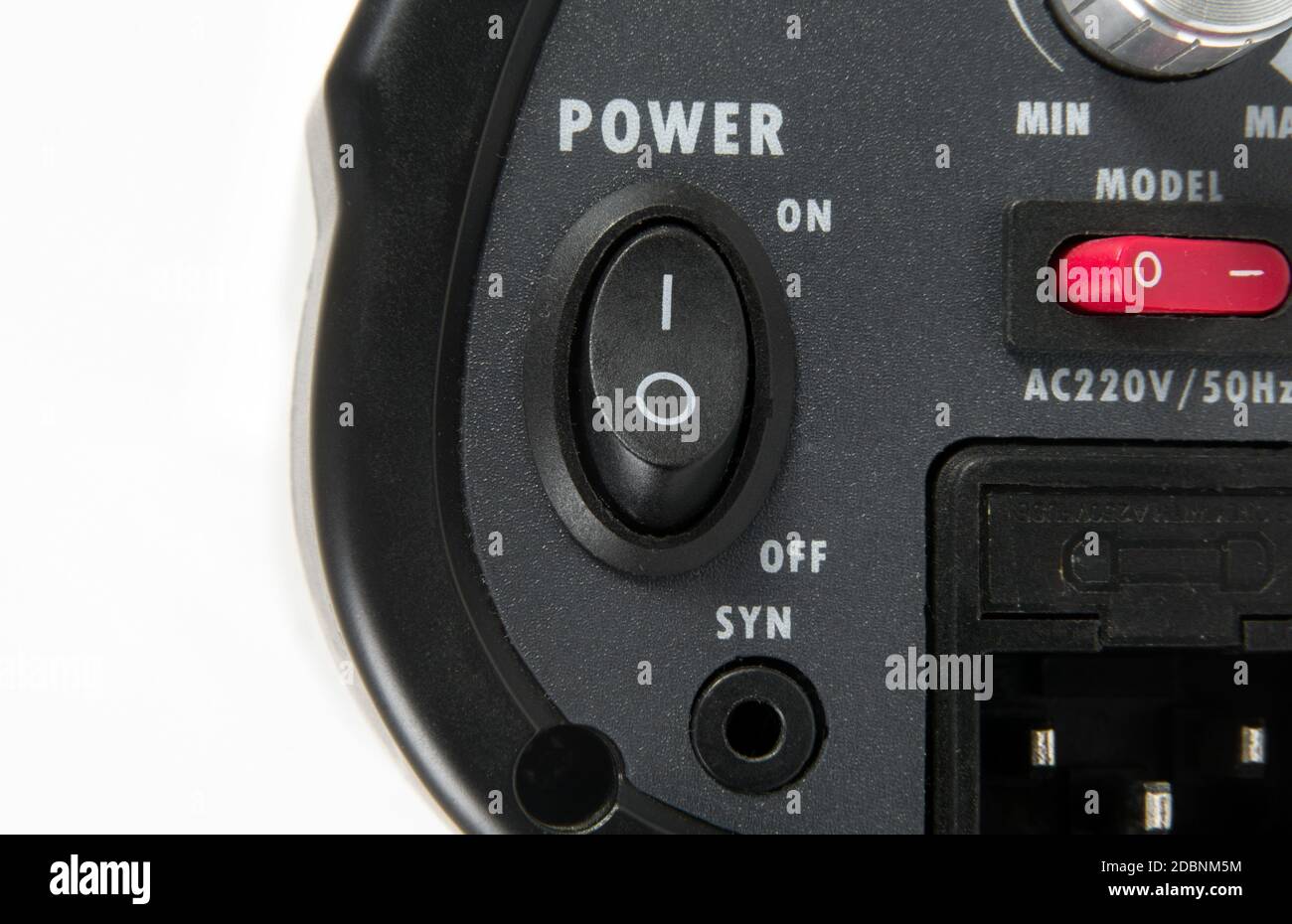 studio light flash control closeup Stock Photo Alamy