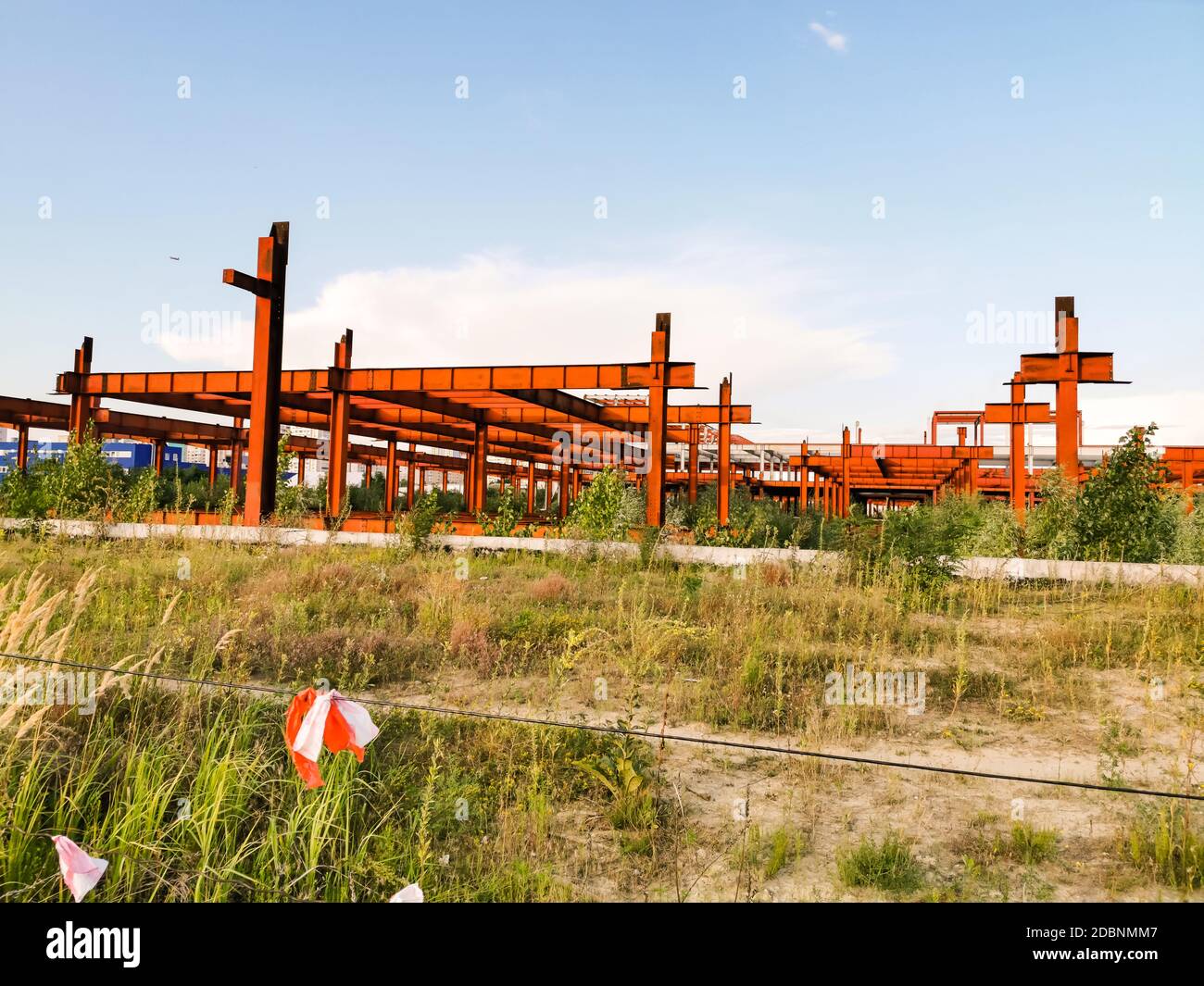 Building abuse. Example of illegal Italian construction Stock Photo
