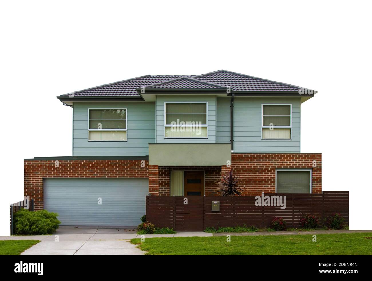 residential house isolated on white Stock Photo - Alamy