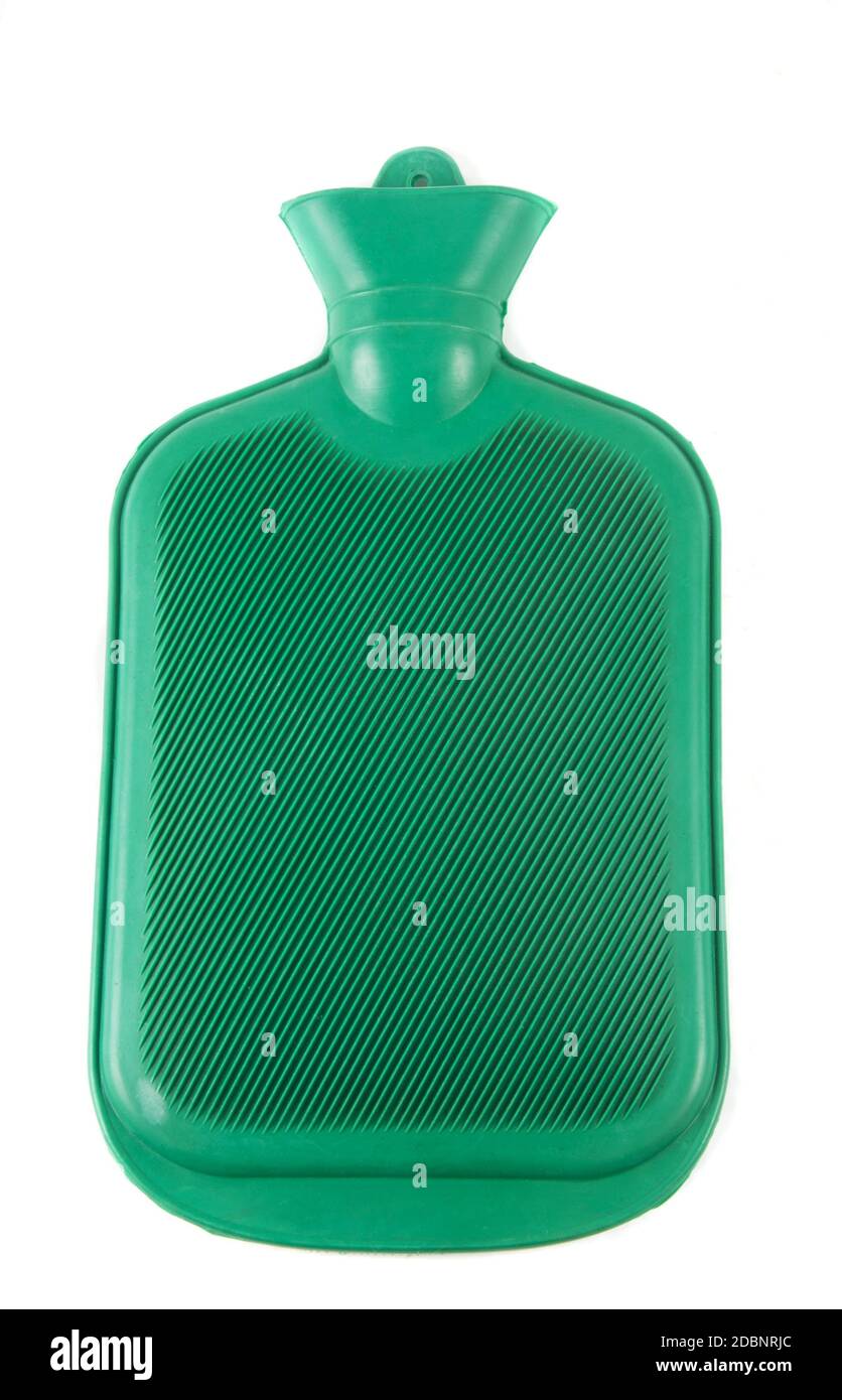 rubber hot water bottle over white Stock Photo Alamy