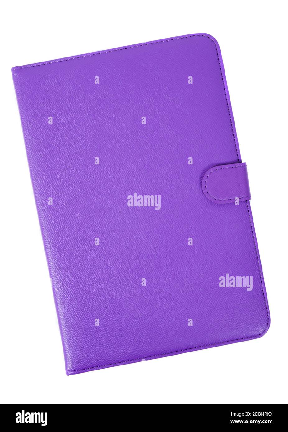 notebook or tablet cover over white Stock Photo