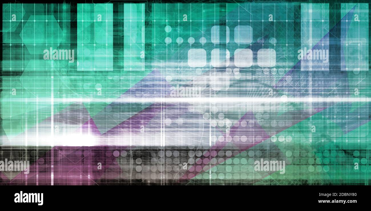 Cyber Security Professional as a Digital Concept Art Stock Photo