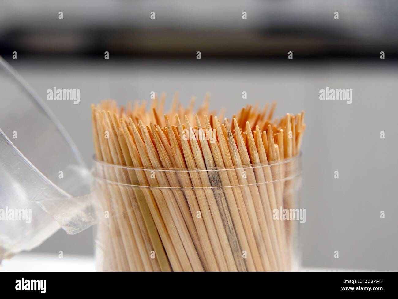 toothpicks macro closeup on table Stock Photo - Alamy