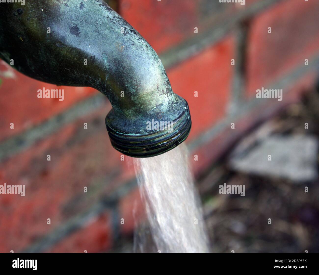 old water tap details closeup Stock Photo