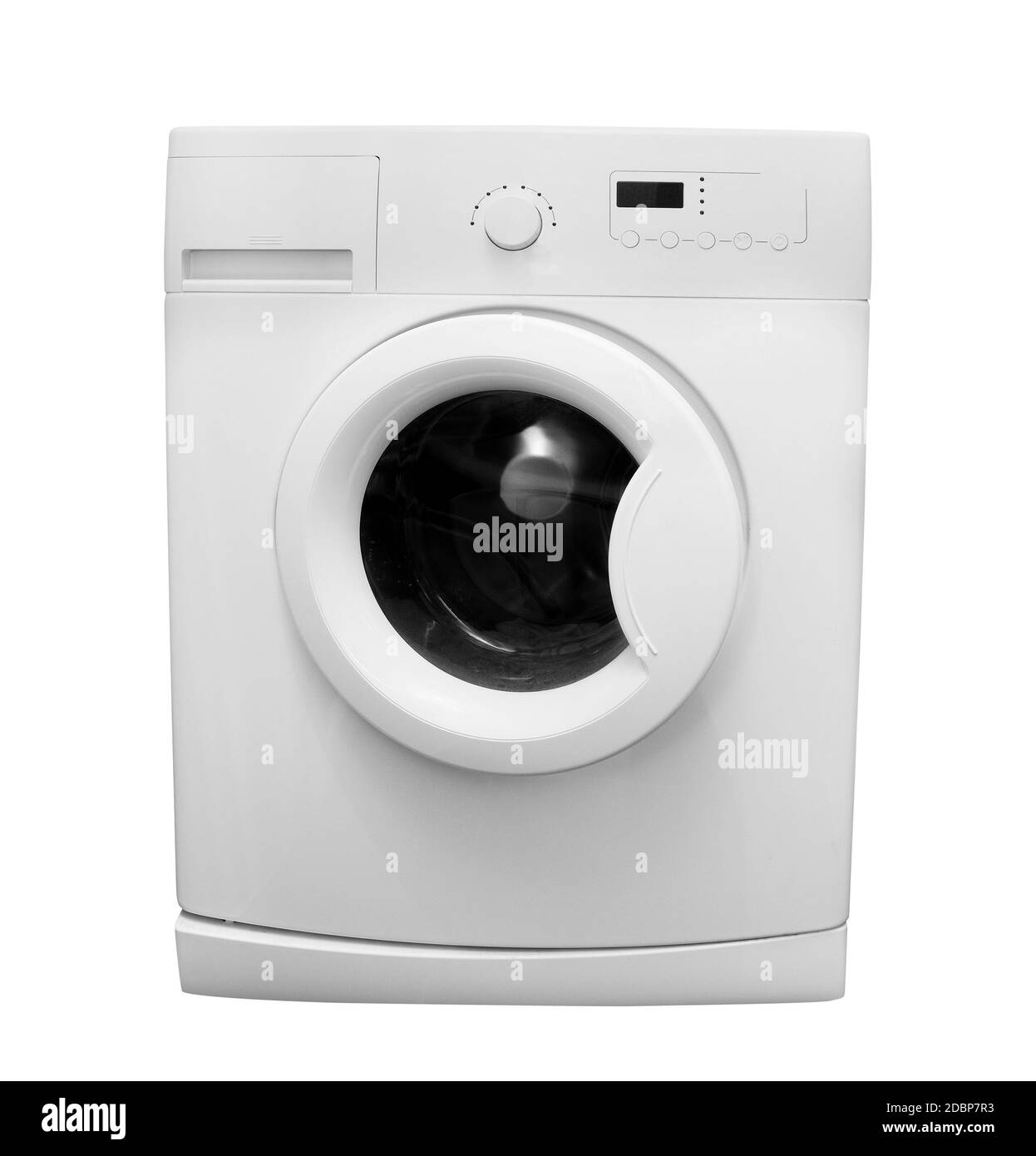 washing machine isolated on white Stock Photo
