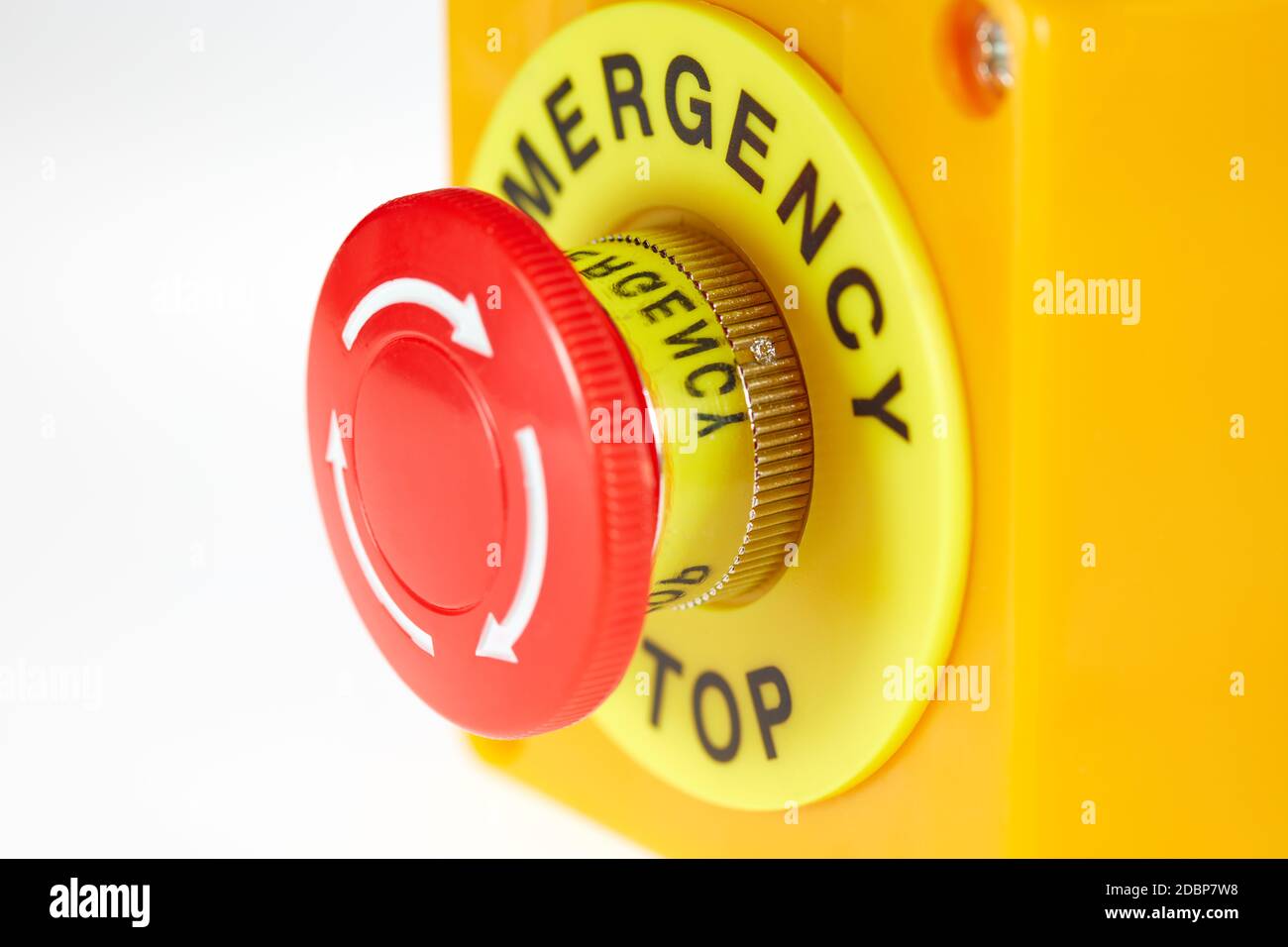 EMERGENCY STOP Stock Photo