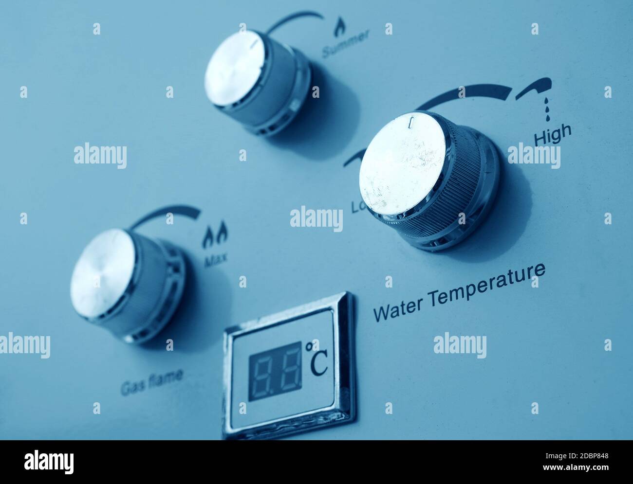 Modern Hot Water Heater Control SD 4513 Stock Image - Image of