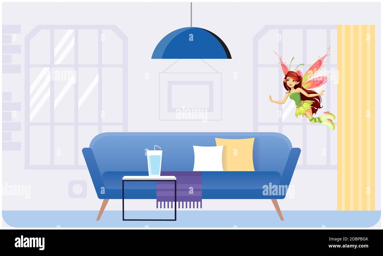 angel is flying in the rooms Stock Photo Alamy