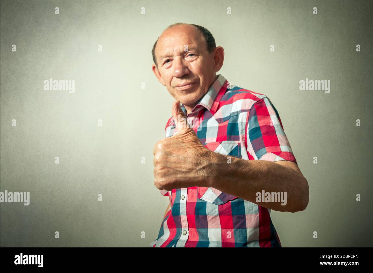 Old man doing sign hi-res stock photography and images - Alamy