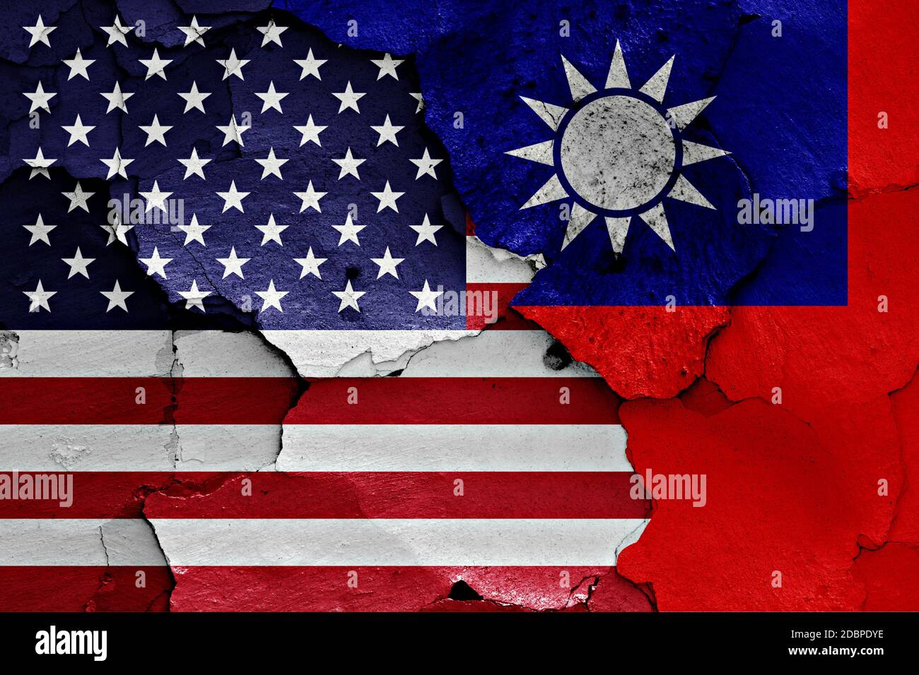 Taiwanese and american flags hires stock photography and images Alamy