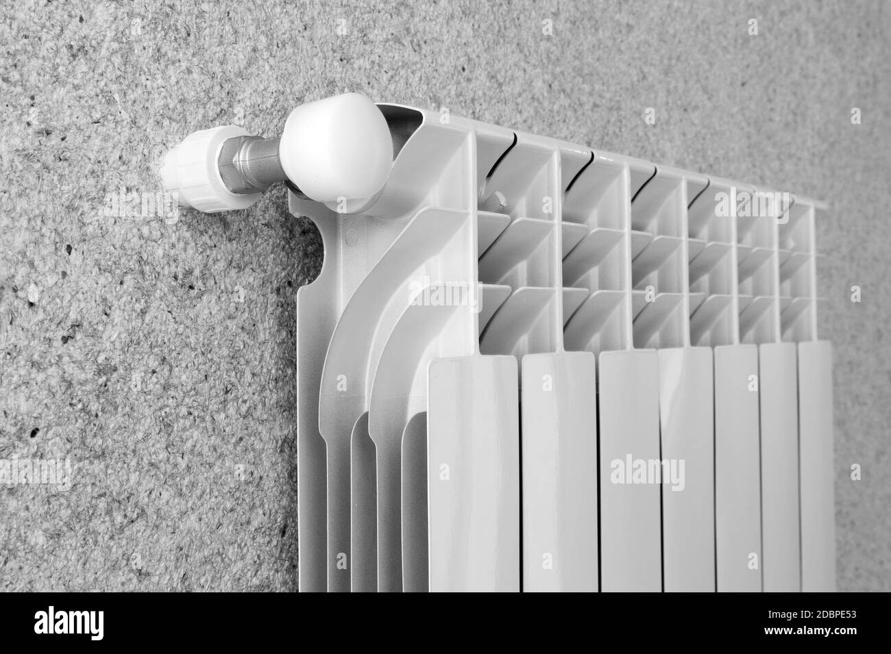 Details of the home gas heater Stock Photo