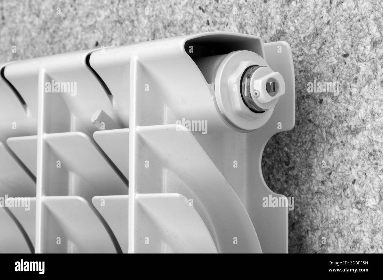 Details of the home gas heater Stock Photo