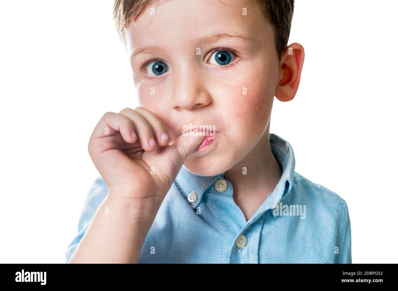 Funny little boy portrait Stock Photo Alamy