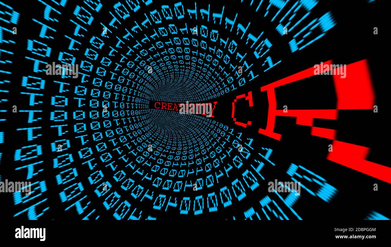 Creativity matrix tunnel Stock Photo - Alamy