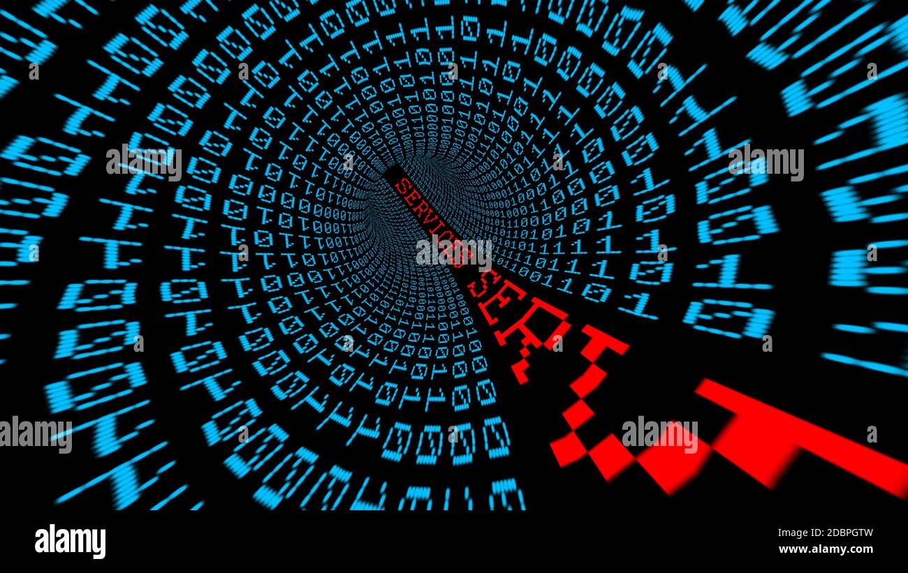 Service data tunnel Stock Photo