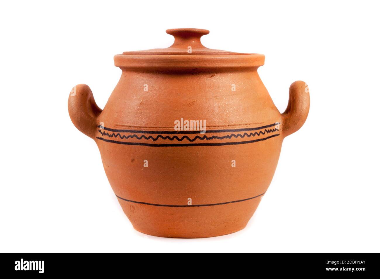 clay pottery on the white Stock Photo Alamy