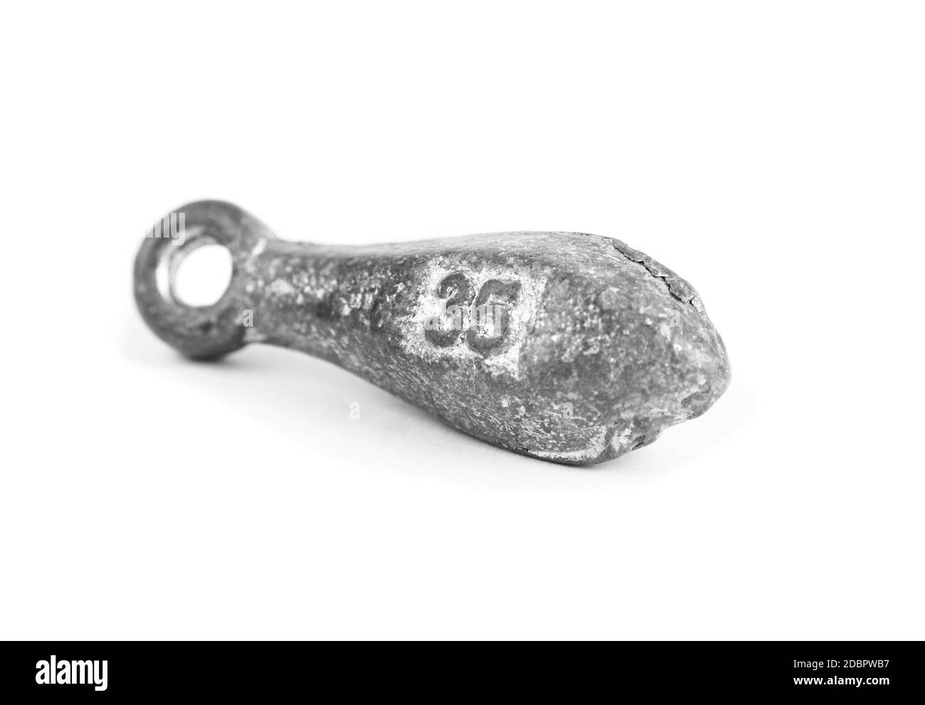 Lead weights fishing Cut Out Stock Images & Pictures - Alamy
