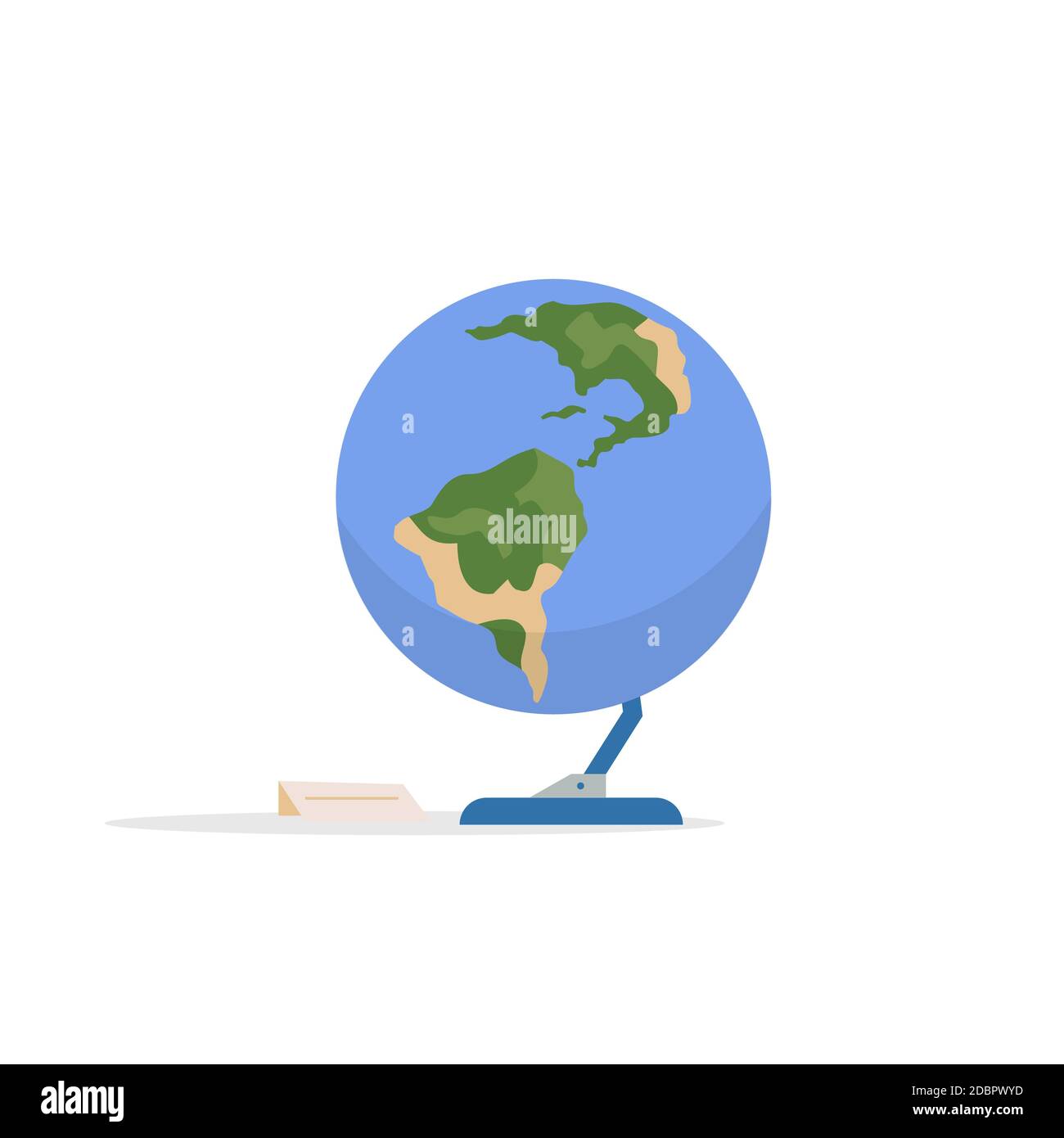 Earth Globe Cartoon Vector Illustration Astrology Exposition Installation Planetarium Showcase Piece Celestial Entity Flat Color Object Astronomy Stock Photo Alamy