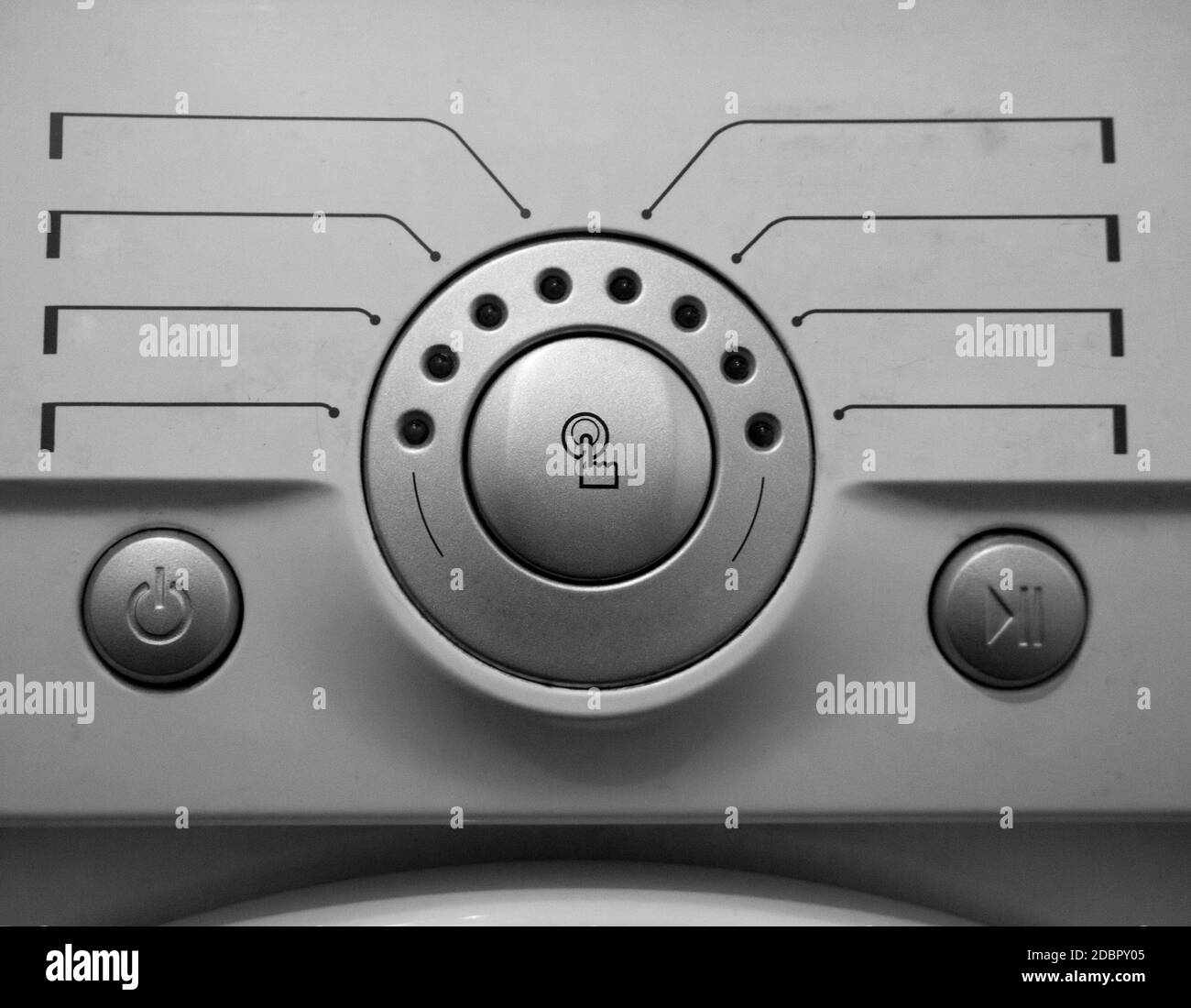 Details of the home washing machine control Stock Photo