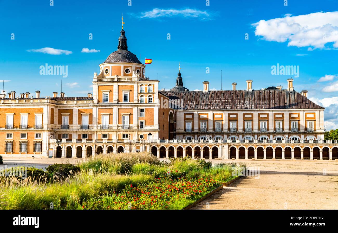 Royal Palace of Aranjuez in Spain Stock Photo