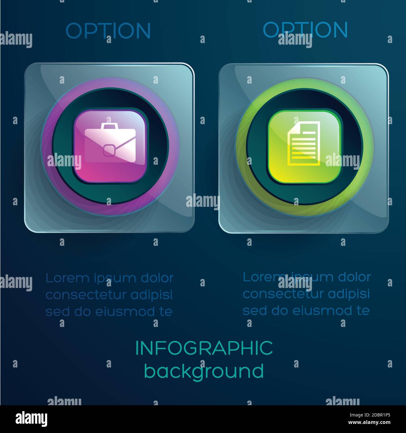 Two push buttons Stock Vector Images - Alamy